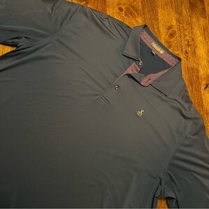 Peter Millar Navy Summer Comfort Performance Polo XL Golf Luxury Outdoors Sporty